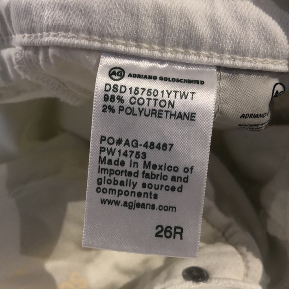 AG Adriano Goldschmied Ex-Boyfriend Slim 1 Year Tonal White Slouchy Jeans - Picture 10 of 10